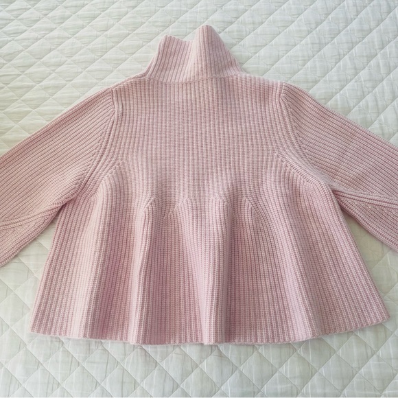 Allude 100% Cashmere Pink Turtleneck Sweater - Picture 3 of 9